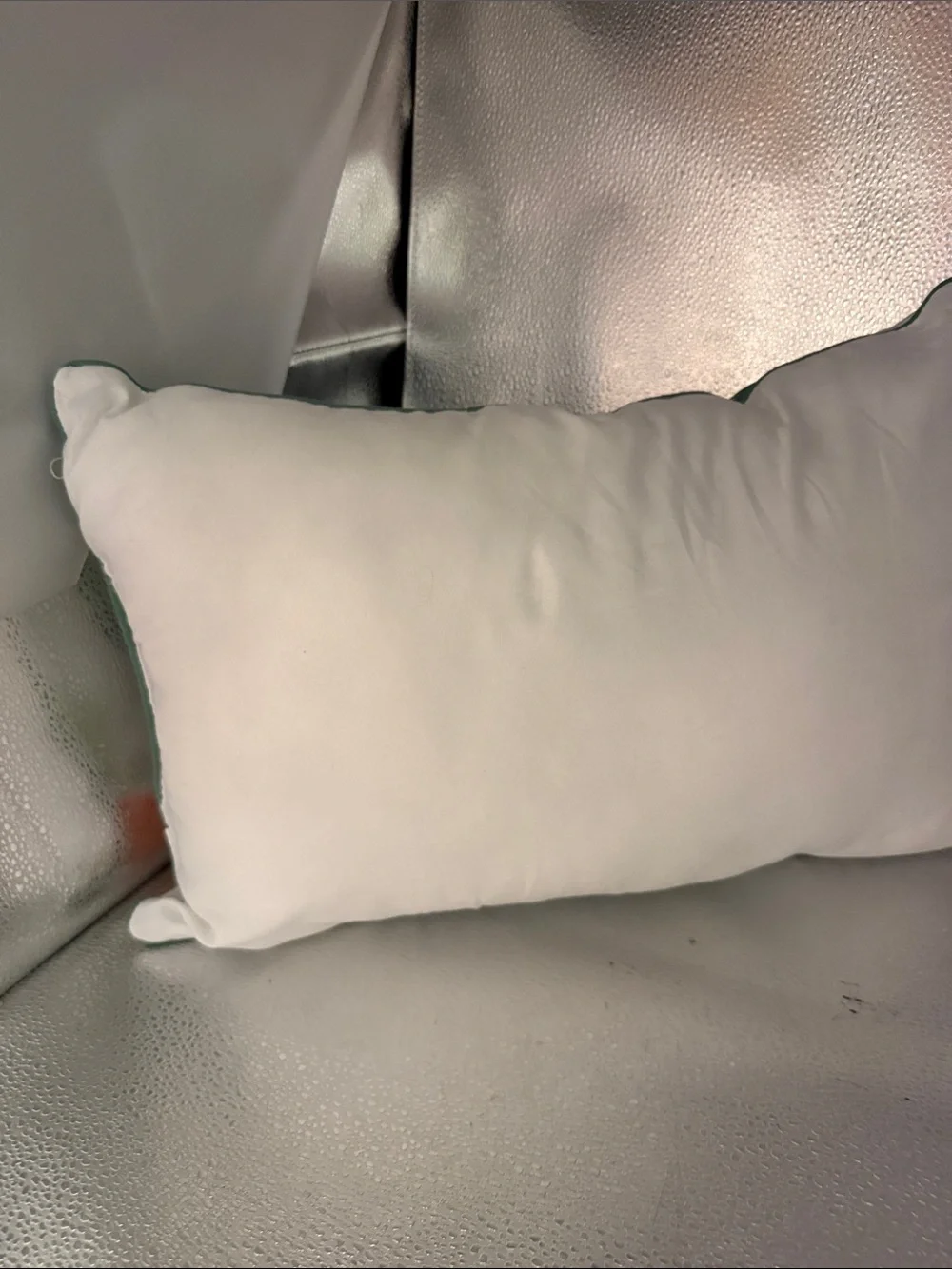 Water color pillows.One square and rectangle with roses and greenery.
